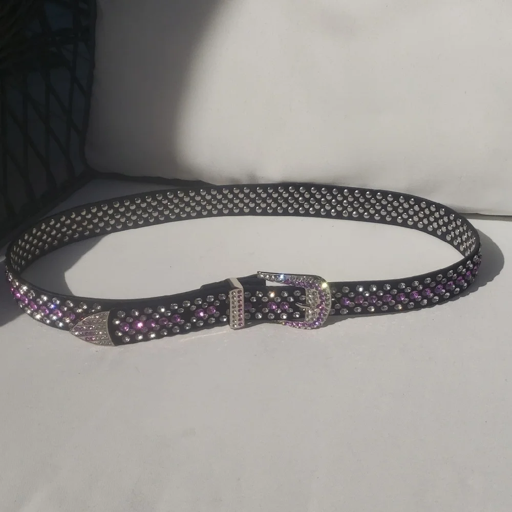 Pink Rhinestone Belt - Picture 2 of 5